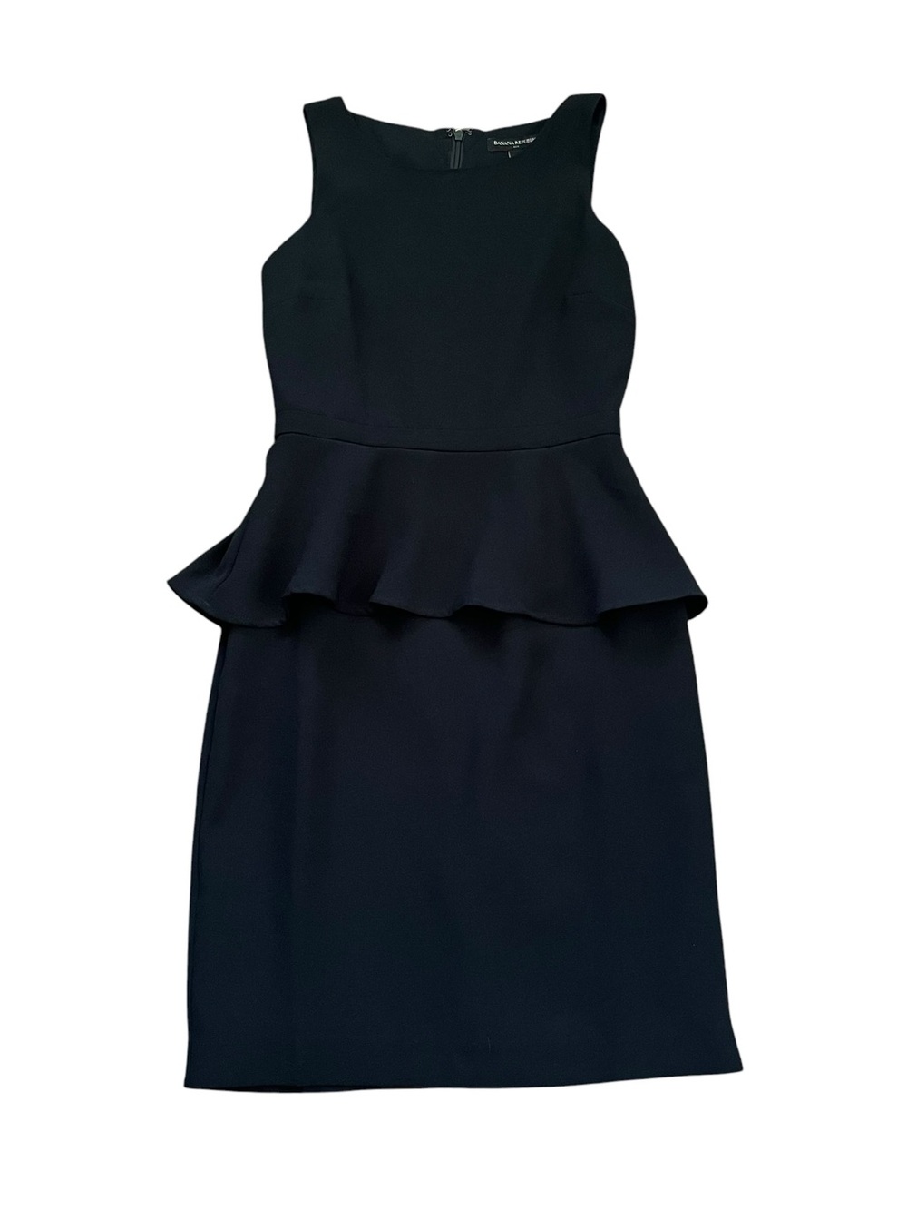 Banana Republic NWT Black Peplum Sheath Dress Size 0